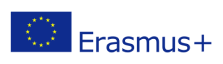 Flaga Uni Europejskie Program Erasmus +