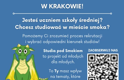 grafika promująca projekt "Studia pod Smokiem"