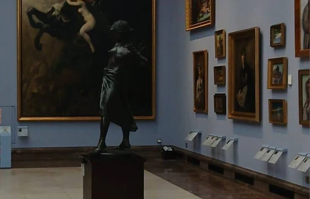 Na zdjęciu wnętrze Muzeum Narodowym w Krakowie, oddział w Sukiennicach.