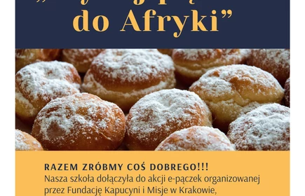 Plakat promujący szkolna akcję.