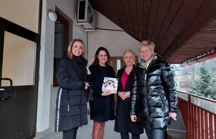 Pani Wioletta Nawojowska (Dyrektor Centrum Kultury Gminy Łapanów), Pani Dorota Matlęga (Dyrektor CKZiU w Łapanowie), Pani Celina Jacewicz.