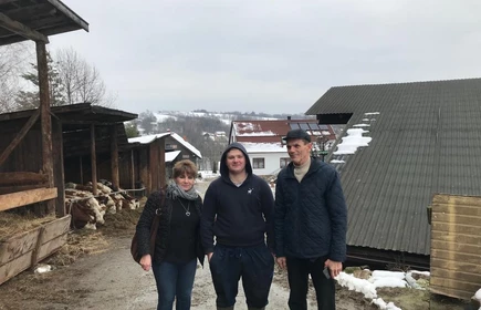 Na zdjęciu od lewej p. Barbara Rychel, p. Wojciech Goryl i p. Antoni Biernat.