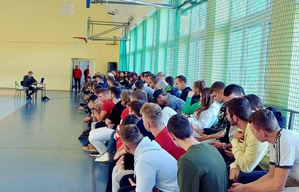 Na zdjęciu uczniowie - uczestnicy spotkania.