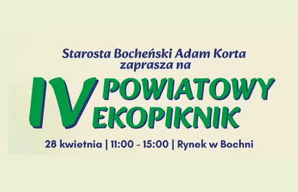 grafika promująca wydarzenie &#34;IV Powiatowy EKOPiknik&#34;