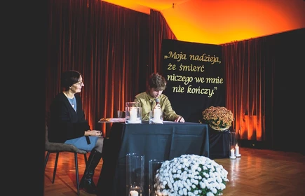 Na zdjęciu od lewej p. Sabina Zdebska i uczeń CKZiU w Łapanowie.