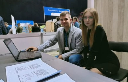 Na zdjęciu od lewej: Patryk Bzdyl i Wiktoria Piwowarczyk