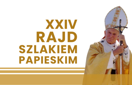 grafika promująca wydarzenie - XIV Rajd Szlakiem Papieskim