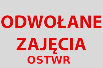 tekst - odwołane zajęcia 