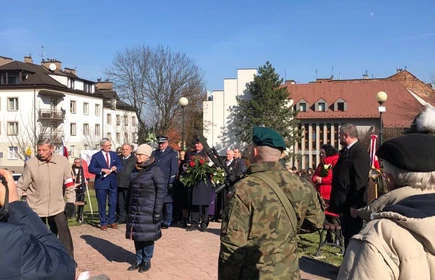 Obchody Narodowego Dnia Pamięci Żołnierzy Wyklętych w Bochni - uroczystości pod Pomnikiem Generała Okulickiego w Bochni.
