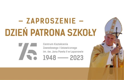 grafika promująca wydarzenie - Dzień Patrona Szkoły