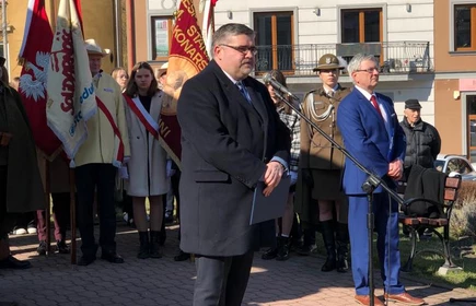 Obchody Narodowego Dnia Pamięci Żołnierzy Wyklętych w Bochni - uroczystości pod Pomnikiem Generała Okulickiego w Bochni.