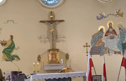 Obchody Narodowego Dnia Pamięci Żołnierzy Wyklętych w Bochni - Msza św. w Kościółku Szkolnym w Bochni. 