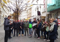 Uczestnicy programu Erasmus+ w mieście Halle. 10